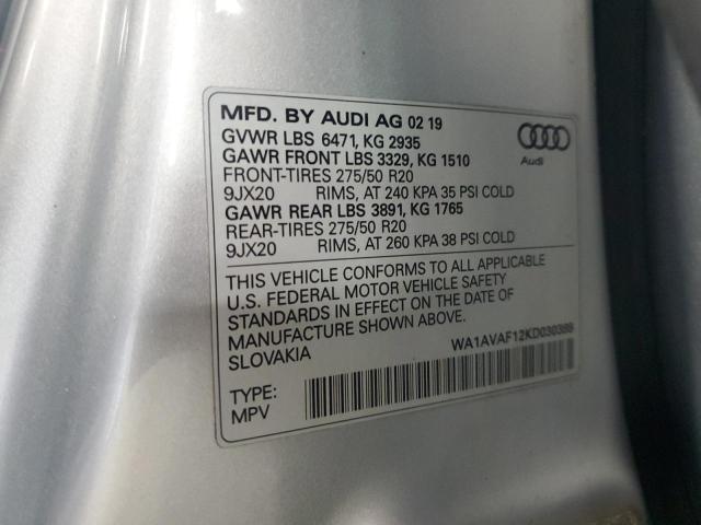 2019 AUDI Q8 PREMIUM  