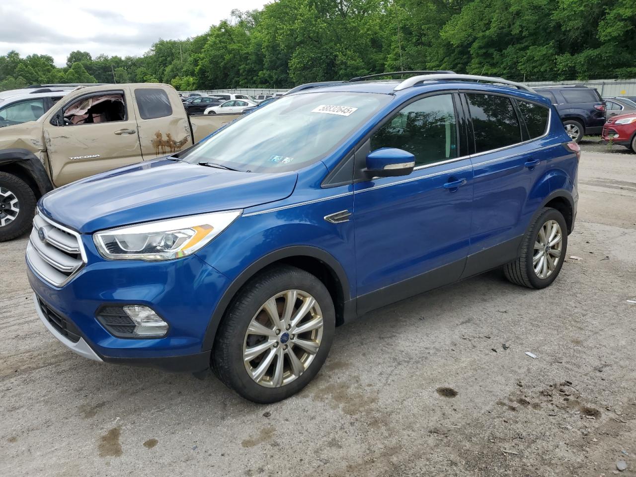 2017 Ford Escape Titanium იყიდება Ellwood City-ში, PA - Top/Roof
