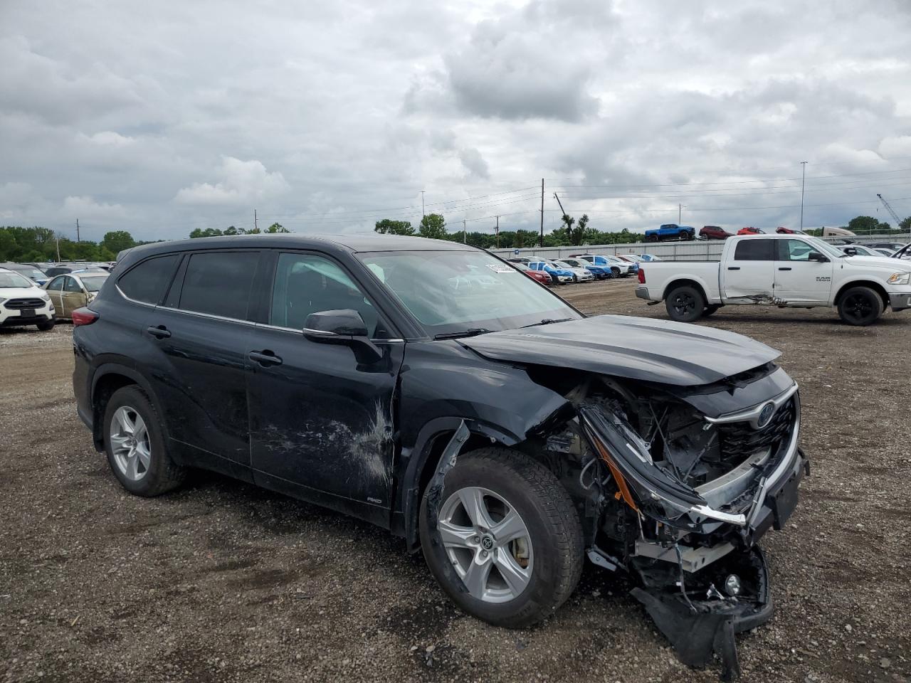 2022 Toyota Highlander Hybrid Le VIN: 5TDBBRCH7NS548509 Lot: 61155555