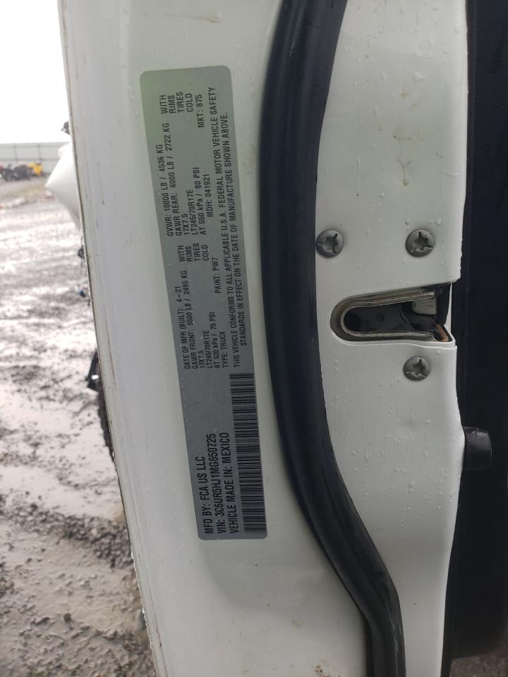 2021 Ram 2500 Tradesman VIN: 3C6UR5HJ1MG650725 Lot: 60071555