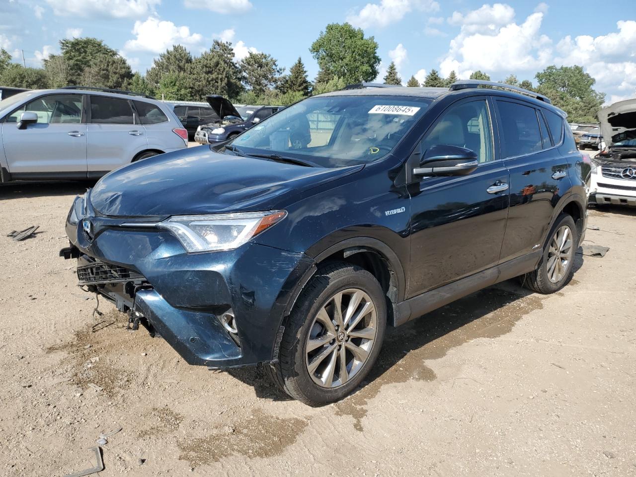 2018 Toyota Rav4 Hv Limited за продажба в Elgin, IL - Front End