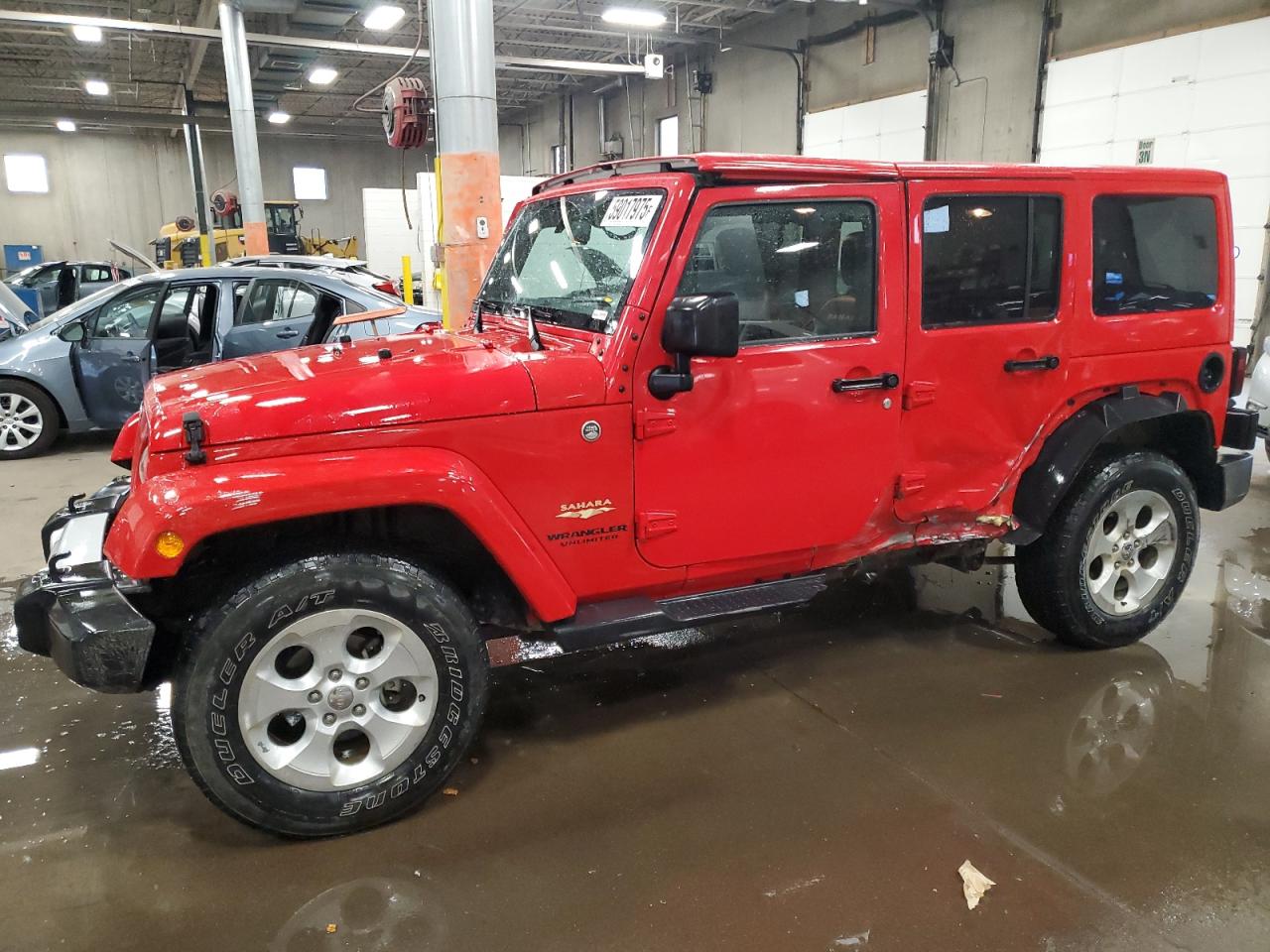 2015 Jeep Wrangler Unlimited Sahara de vânzare în Blaine, MN - Rollover