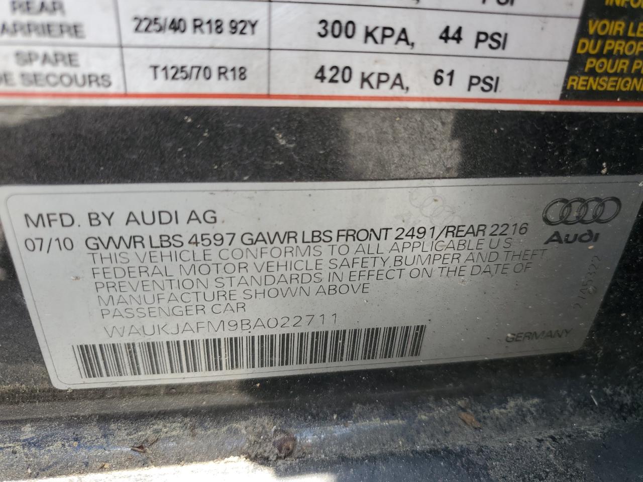 2011 Audi A3 Premium Plus VIN: WAUKJAFM9BA022711 Lot: 60554775