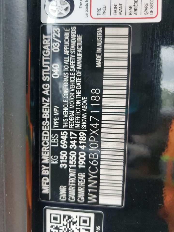 2023 Mercedes-Benz G 550 VIN: W1NYC6BJ0PX471188 Lot: 60513035