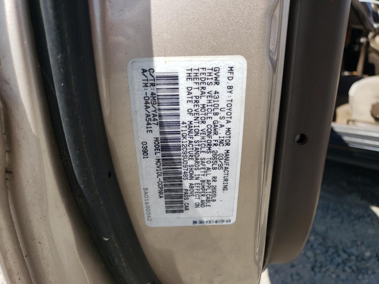 1995 Toyota Camry Le VIN: 4T1GK12C9SU097485 Lot: 61669585