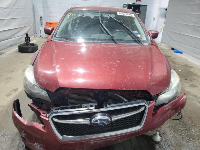  SUBARU IMPREZA 2016 Бордовый