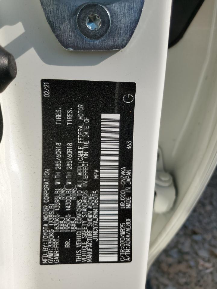 2021 Toyota Land Cruiser Vx-R VIN: JTMCY7AJ9M4106015 Lot: 62112165