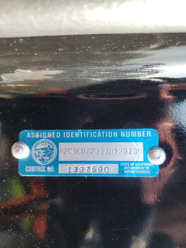 2018 Dodge Challenger R/T 392 VIN: 2C3CDZFJ5JH128189 Lot: 62534385