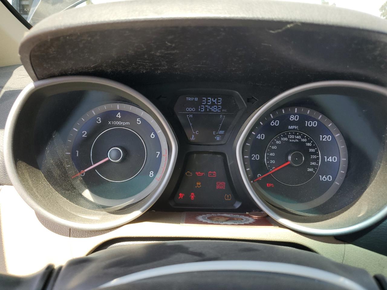 2013 Hyundai Elantra Gls VIN: KMHDH4AE5DU842273 Lot: 62157875