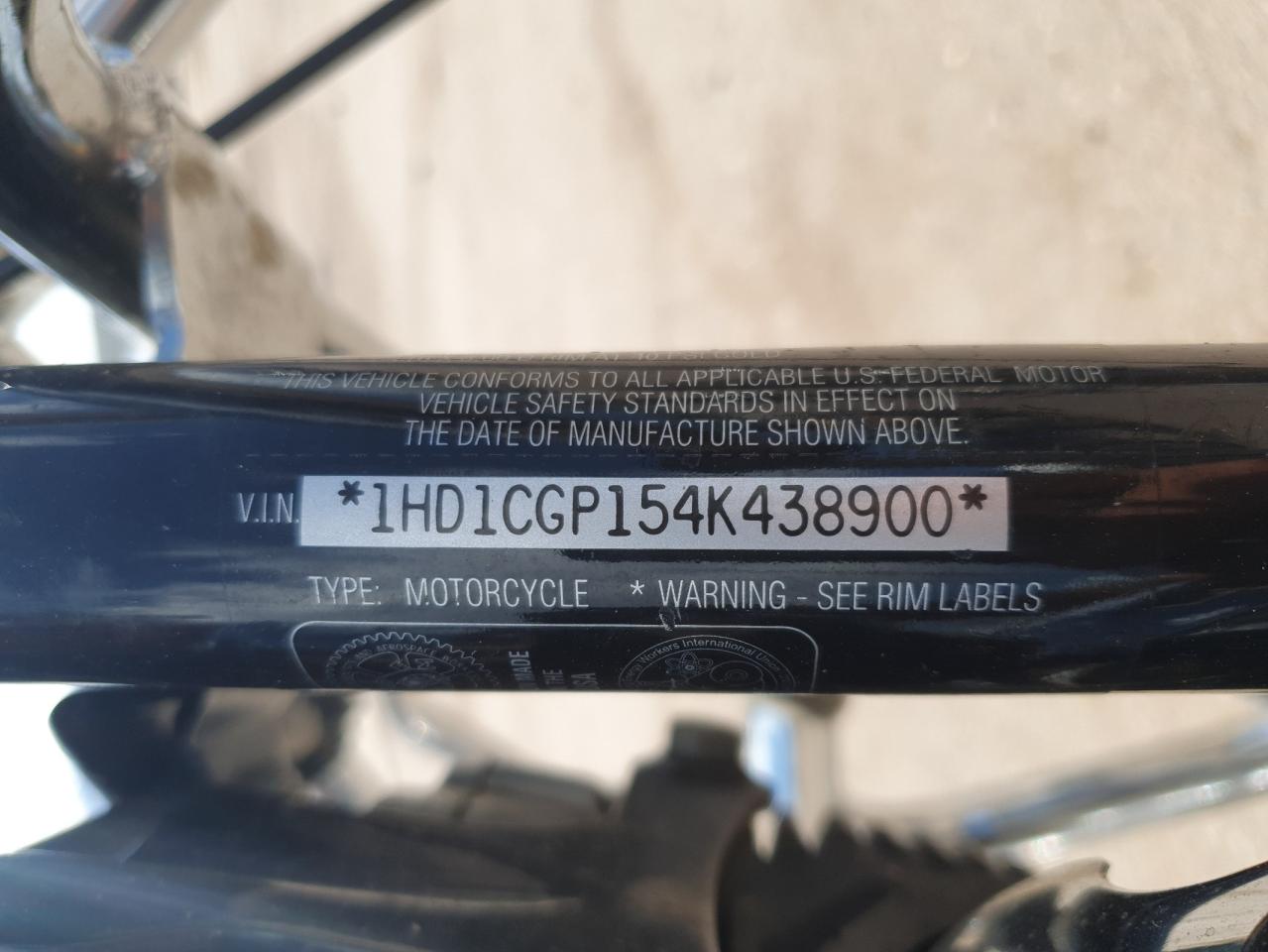 2004 Harley-Davidson Xl1200 C VIN: 1HD1CGP154K438900 Lot: 62744595