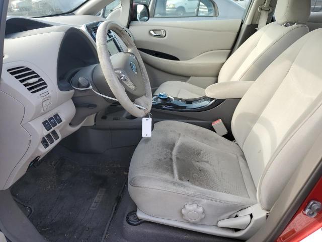 Hatchbacks NISSAN LEAF 2012 Red