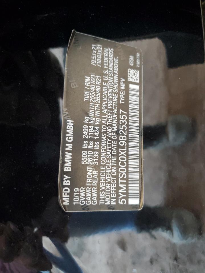 BMW X3 2020 VIN 5YMTS0C0XL9B25357 zdjęcie 13