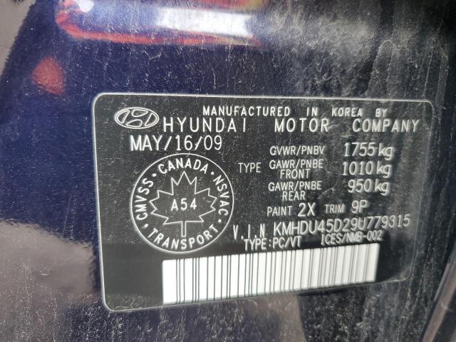 2009 HYUNDAI ELANTRA GLS  