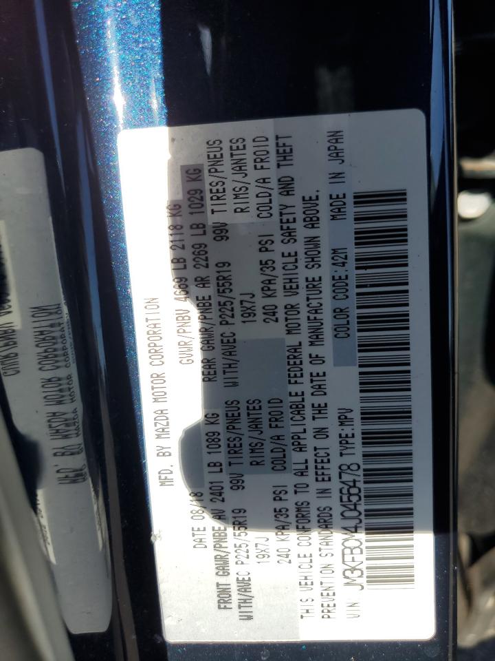 2018 Mazda Cx-5 Touring VIN: JM3KFBCM4J0456478 Lot: 62087785
