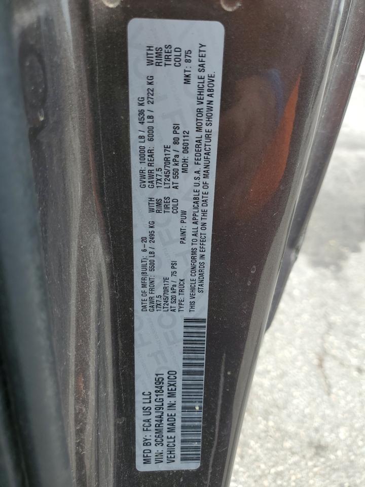 2020 Ram 2500 Tradesman VIN: 3C6MR4AJ9LG184951 Lot: 62771705