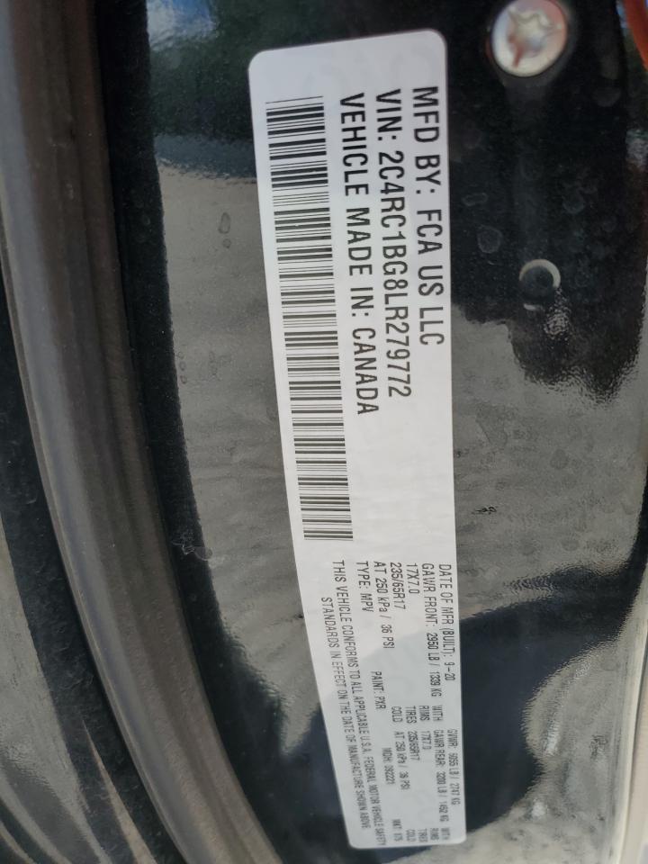 2020 Chrysler Pacifica Touring L VIN: 2C4RC1BG8LR279772 Lot: 62209575