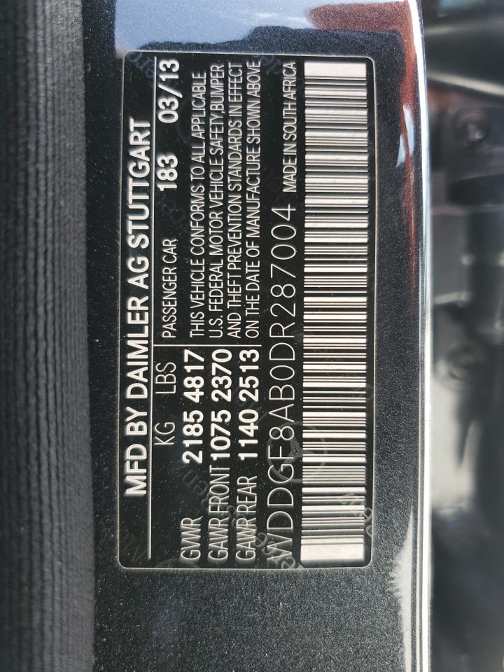 2013 Mercedes-Benz C 300 4Matic VIN: WDDGF8AB0DR287004 Lot: 63068595