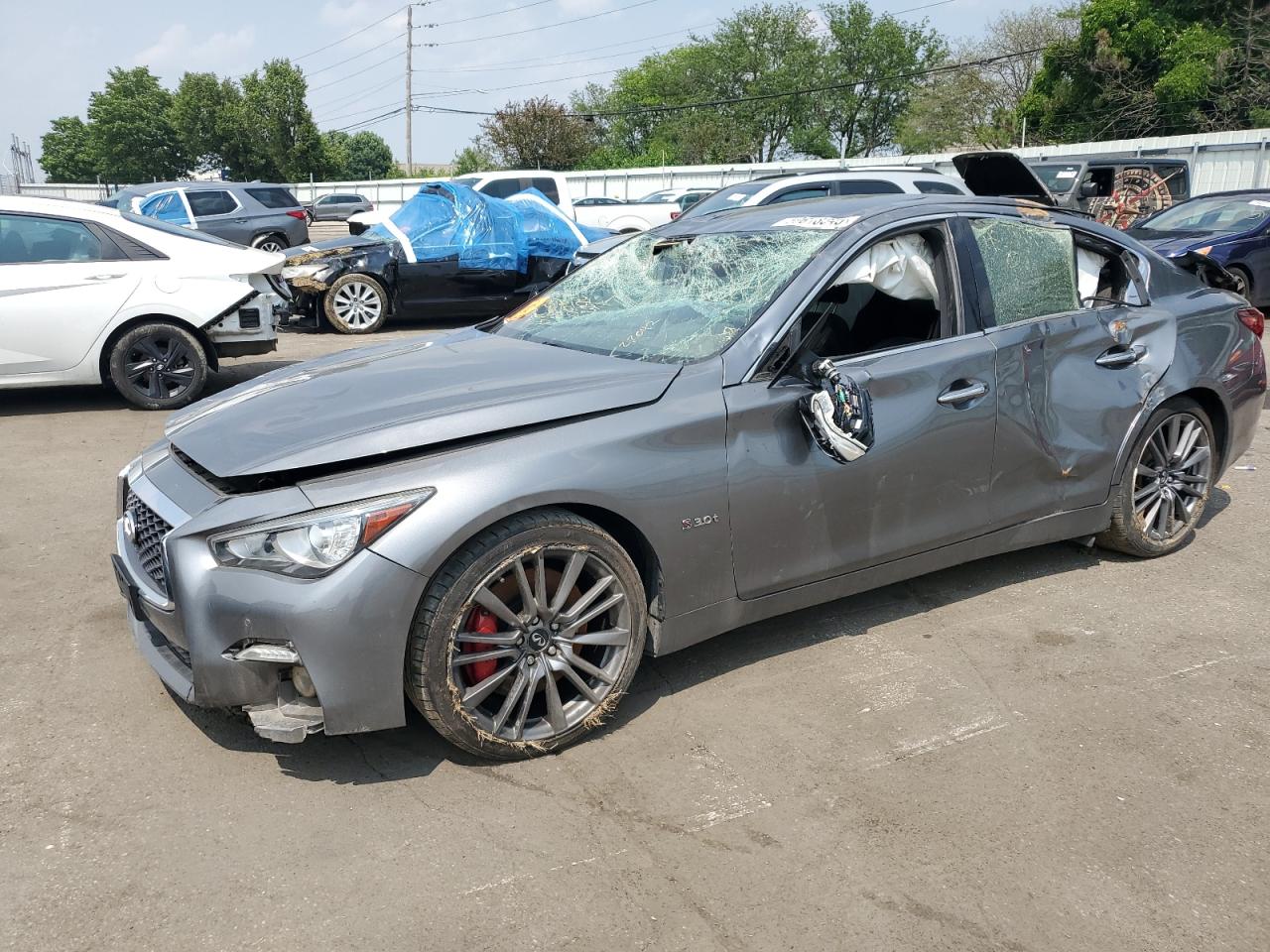 2018 Infiniti Q50 Red Sport 400 for Sale in Moraine, OH - All Over