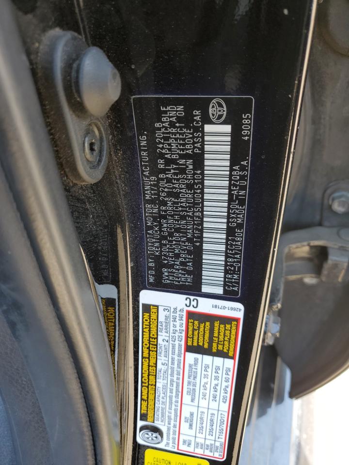 2020 Toyota Avalon Xse VIN: 4T1FZ1FB5LU045104 Lot: 61950795