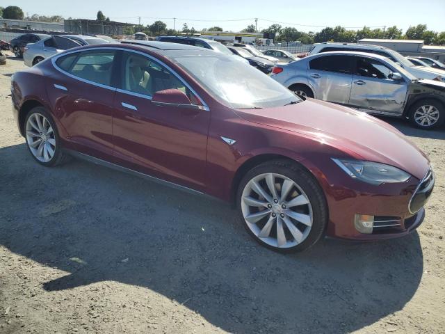 Hatchbacks TESLA MODEL S 2012 Burgundy