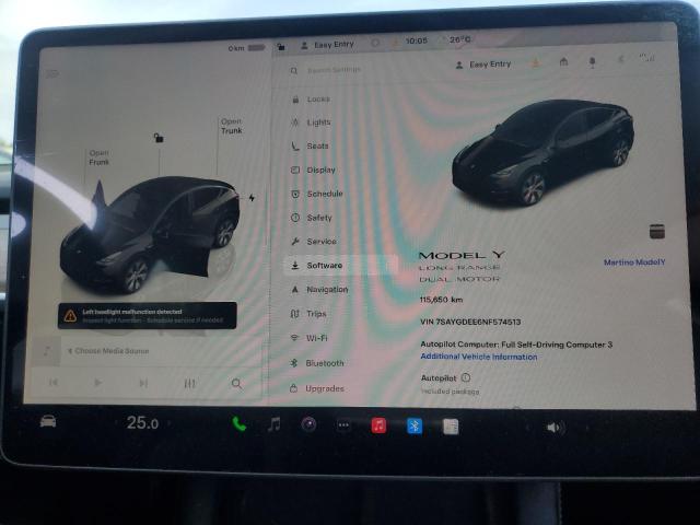 2022 TESLA MODEL Y   