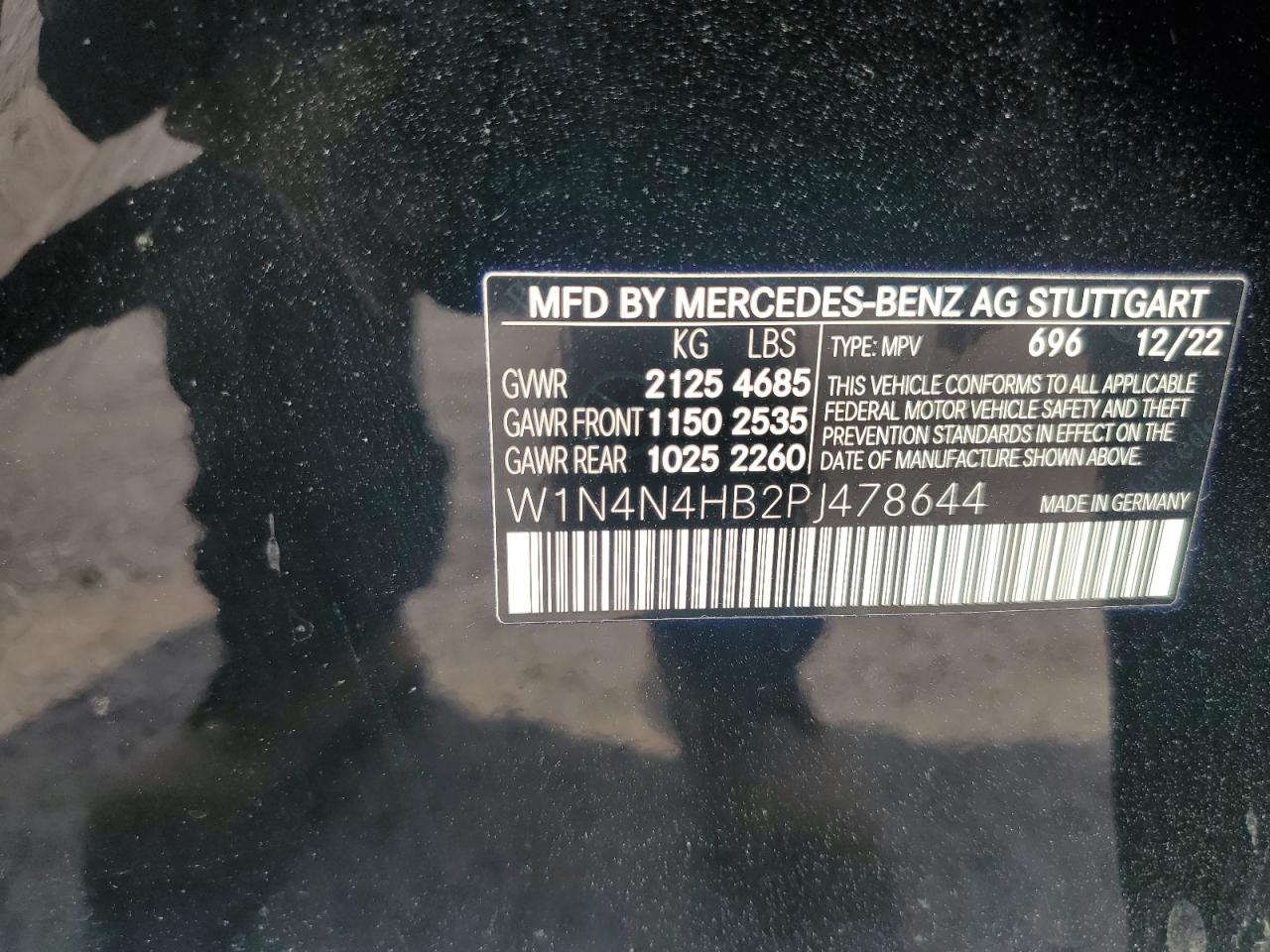 2023 Mercedes-Benz Gla 250 4Matic VIN: W1N4N4HB2PJ478644 Lot: 61621815