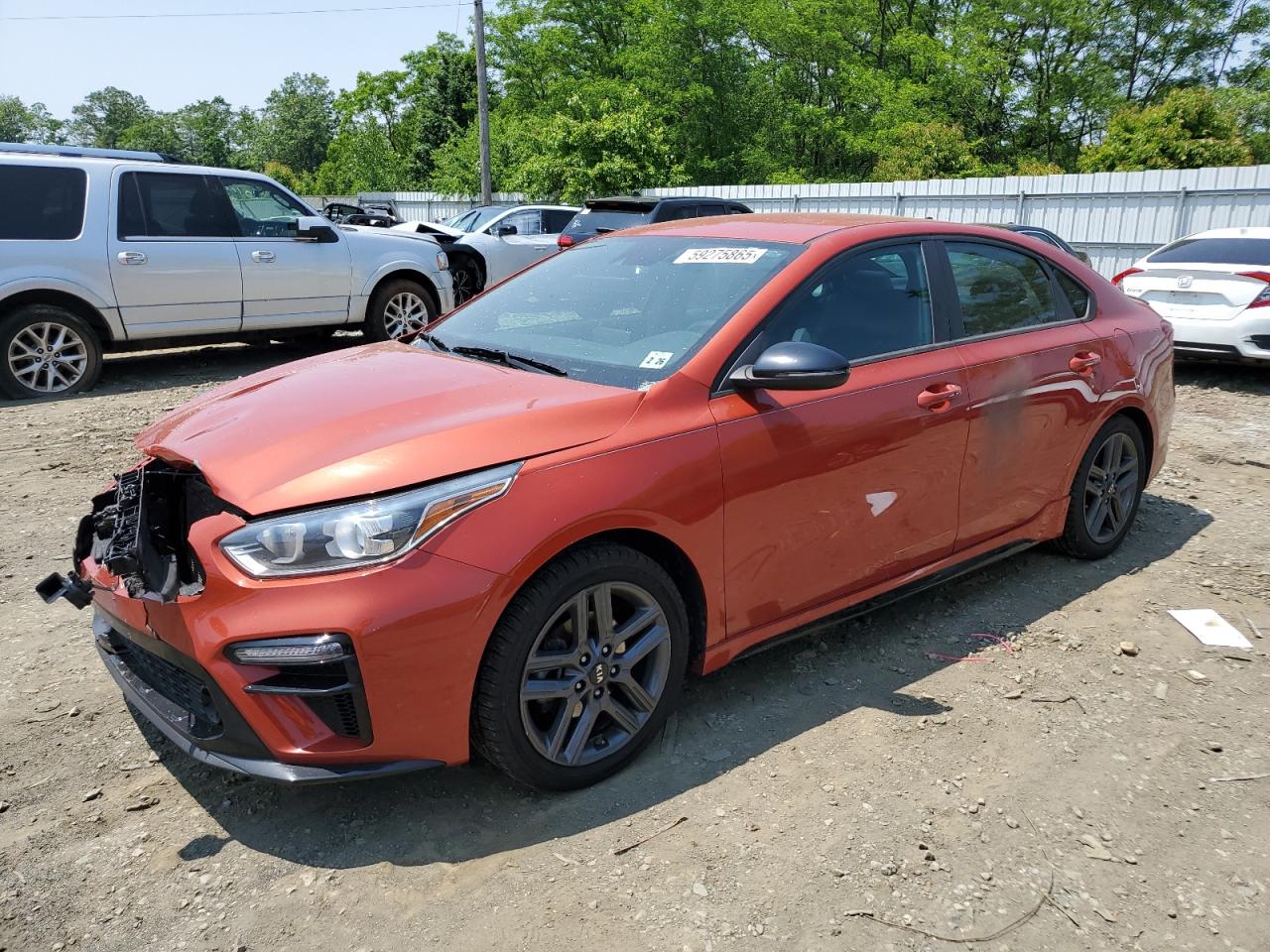 2021 Kia Forte Gt Line на продаже в Windsor, NJ - Front End