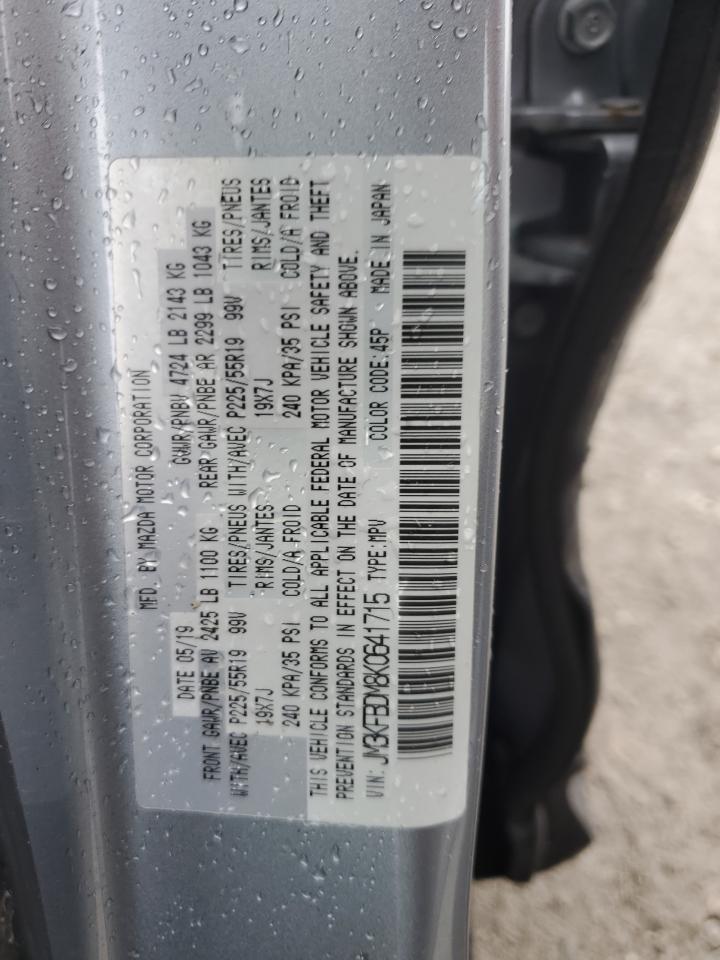 2019 Mazda Cx-5 Grand Touring VIN: JM3KFBDM8K0641715 Lot: 61059295