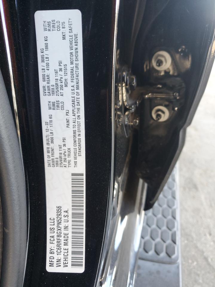RAM 1500 2023 VIN 1C6RRFBGXPN529356 фото 13