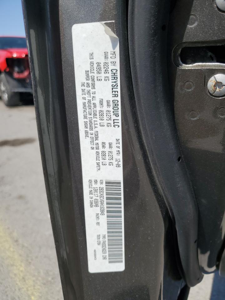 2010 Dodge Charger Sxt VIN: 2B3CA3CV6AH163849 Lot: 60687725