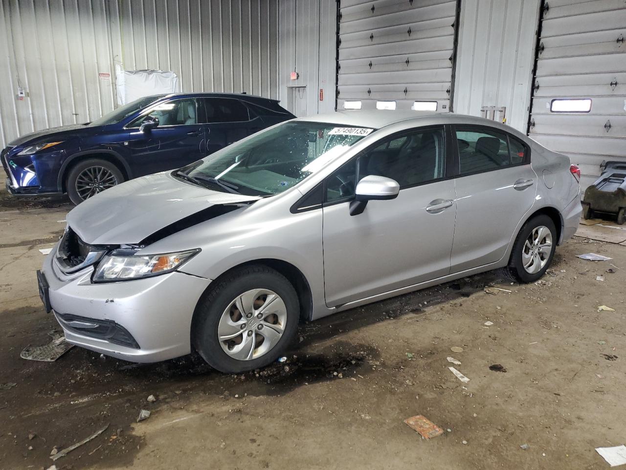 2015 Honda Civic Lx للبيع في Franklin، WI - Front End