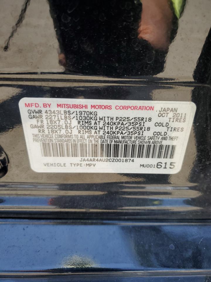 2012 Mitsubishi Outlander Sport Se VIN: JA4AR4AU2CZ001874 Lot: 63056985