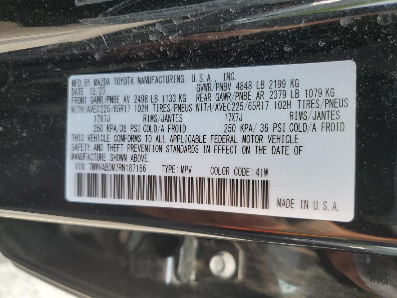 2024 Mazda Cx-50 Premium VIN: 7MMVABDM7RN187166 Lot: 60670935