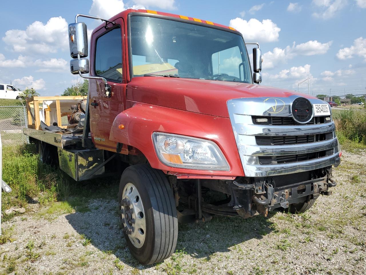 2014 Hino 268 Rollback Truck zu verkaufen in Dyer, IN - Front End