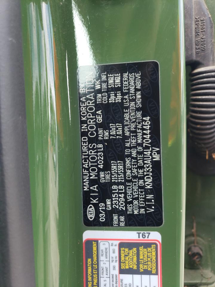 2020 Kia Soul Ex VIN: KNDJ33AU4L7044464 Lot: 62788305