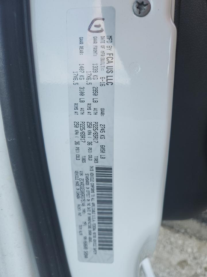 2016 Dodge Grand Caravan R/T VIN: 2C4RDGEG0GR375140 Lot: 61345715