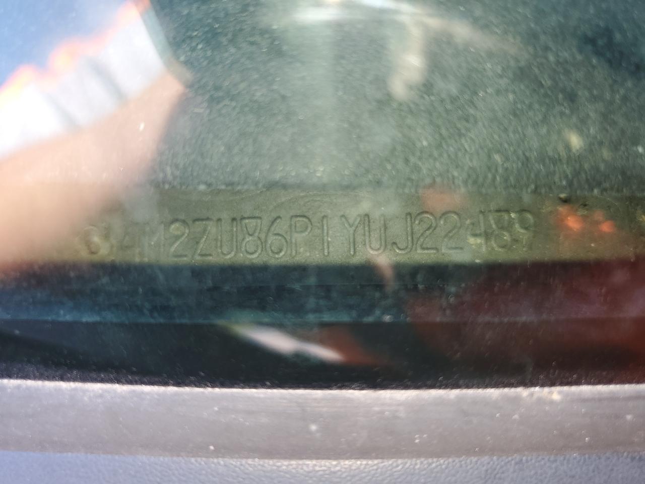 2000 Mercury Mountaineer VIN: 4M2ZU86P1YUJ22489 Lot: 61437035