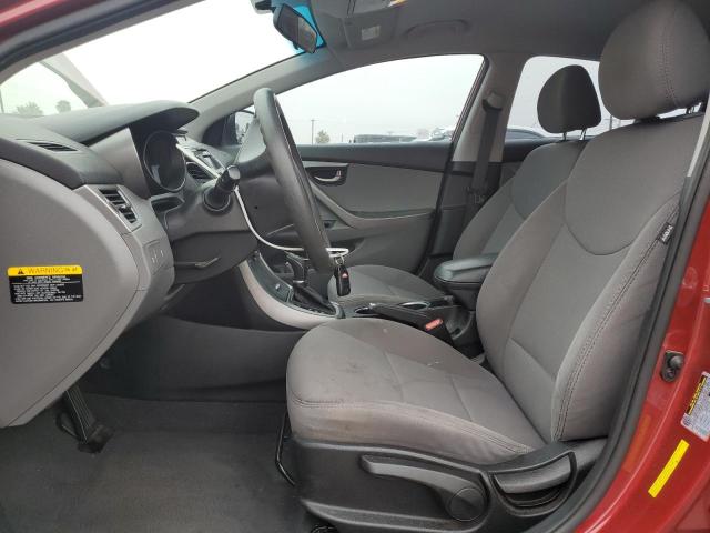  HYUNDAI ELANTRA 2015 Czerwony