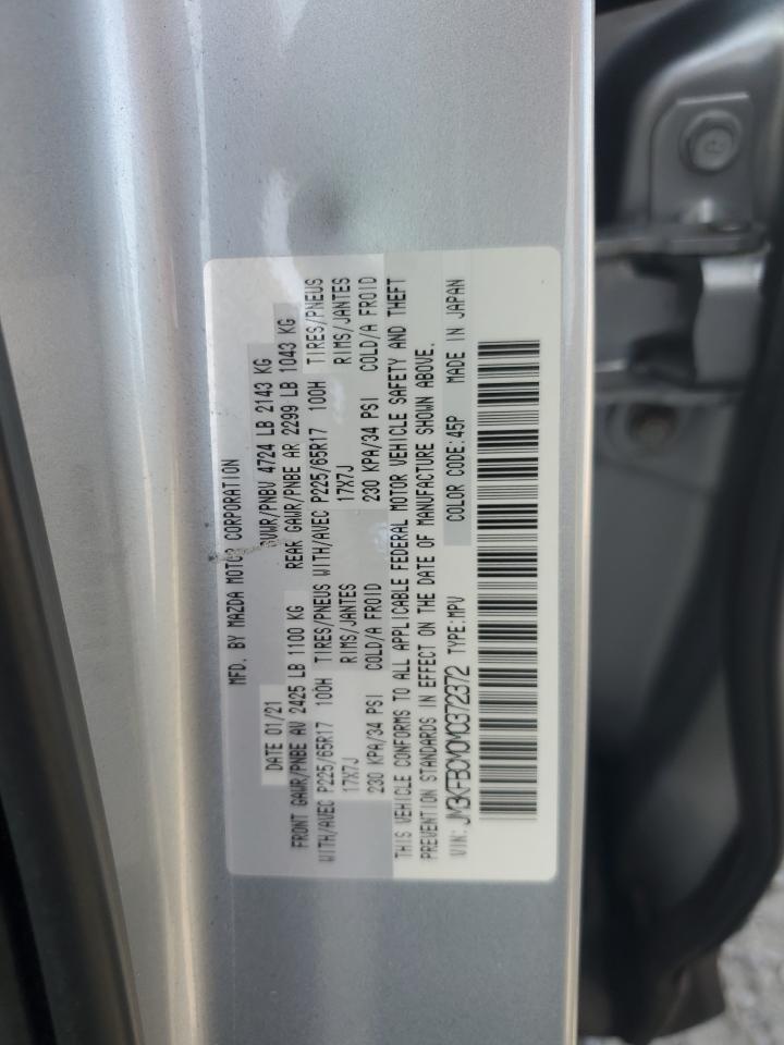 2021 Mazda Cx-5 Touring VIN: JM3KFBCM0M0372372 Lot: 62595435