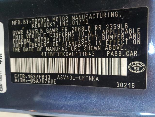2010 TOYOTA CAMRY BASE
