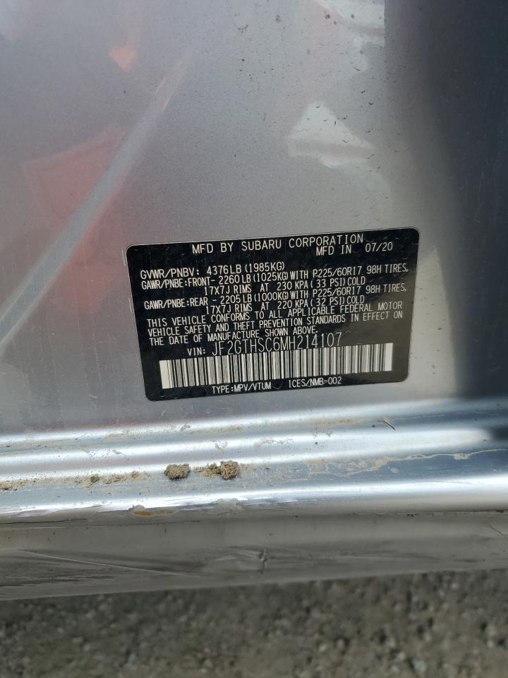 2021 Subaru Crosstrek Sport VIN: JF2GTHSC6MH214107 Lot: 62540115