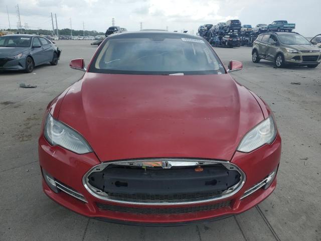 Hatchbacks TESLA MODEL S 2013 Czerwony
