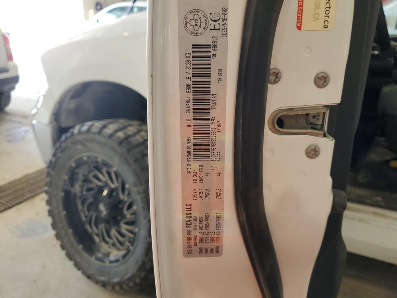 2019 Ram 1500 Classic Slt VIN: 1C6RR7GT6KS513841 Lot: 58585575