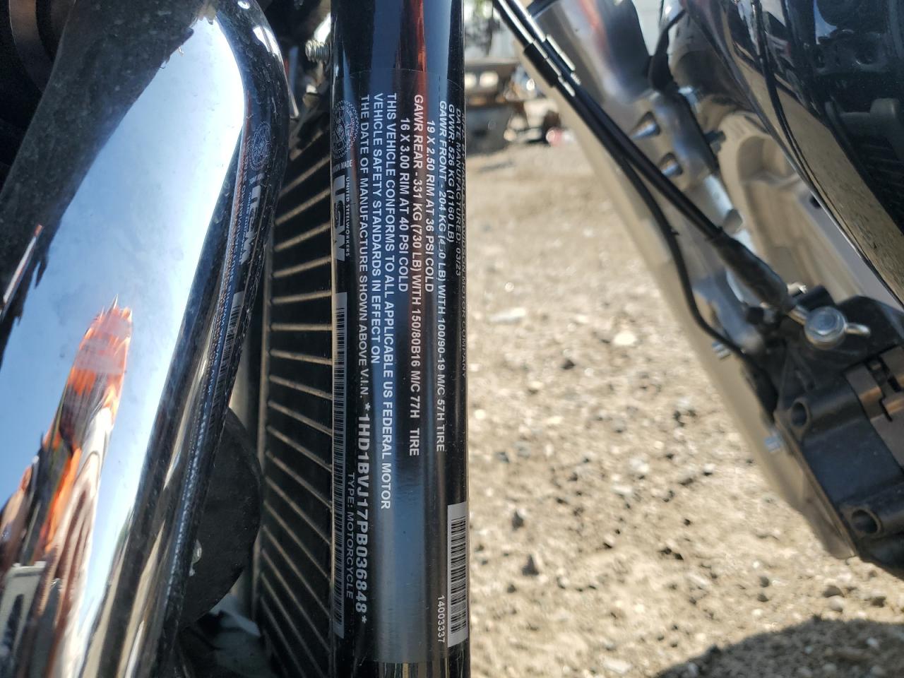 2023 Harley-Davidson Fxst VIN: 1HD1BVJ17PB036848 Lot: 60670695