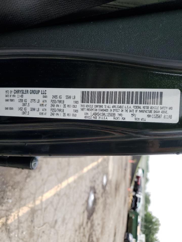 2010 Jeep Wrangler Unlimited Sahara VIN: 1J4BA5H19AL125699 Lot: 62908025