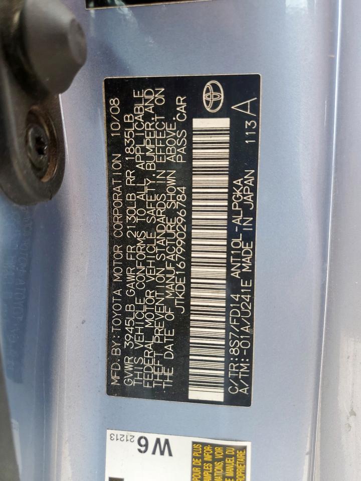 TOYOTA SCION 2009 VIN JTKDE167990296784 фото 13