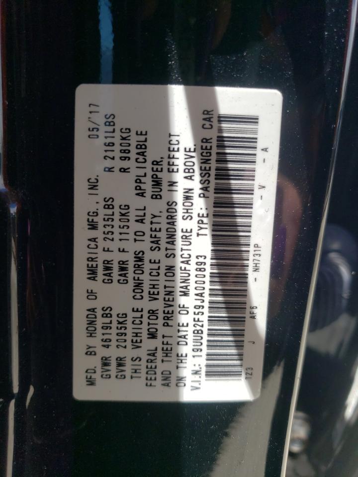 2018 Acura Tlx Tech VIN: 19UUB2F59JA000893 Lot: 61586695