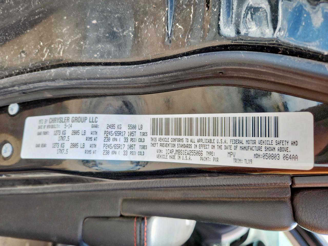 JEEP CHEROKEE 2014 VIN 1C4PJMBS1EW255066 photo 13