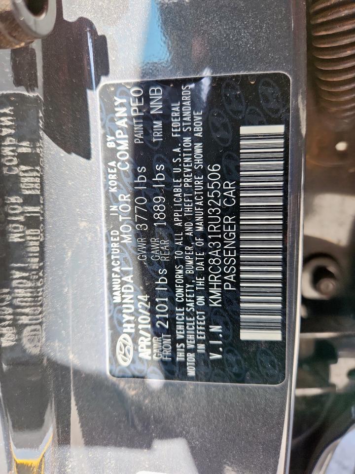 2024 Hyundai Venue Sel VIN: KMHRC8A31RU325506 Lot: 59162665