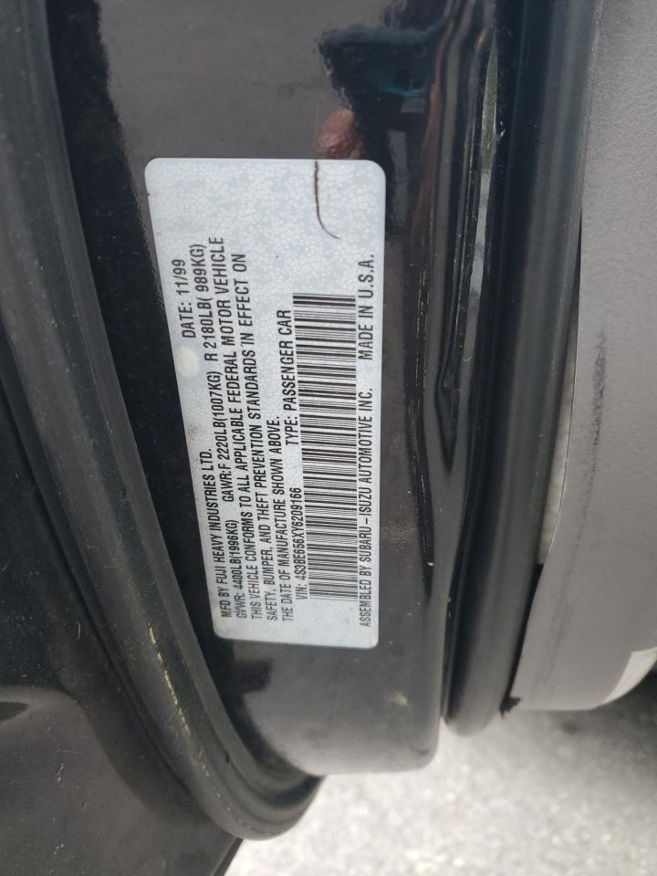 2000 Subaru Legacy Gt Limited VIN: 4S3BE656XY6209166 Lot: 62591605